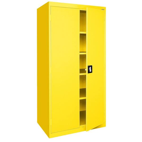 Sandusky Elite Series Steel Freestanding Garage Cabinet in Yellow (36 in. W x 72 in. H x 18 in. D)