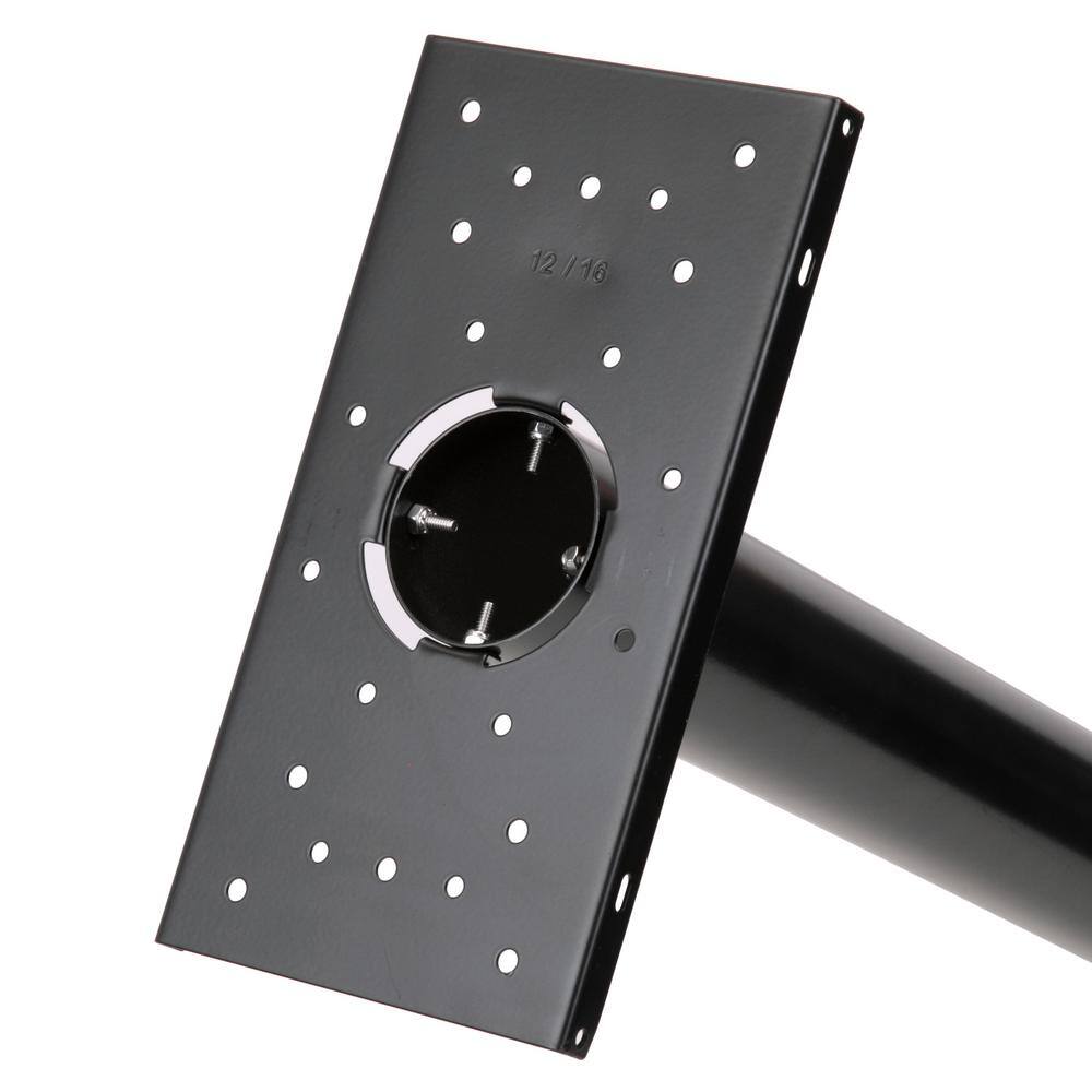 Bristol Black Aluminum Top Mount Mailbox Post