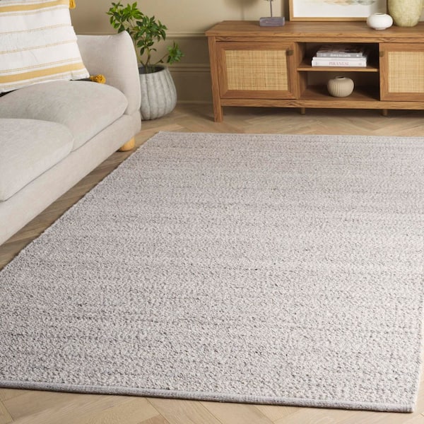 Natura 5 ft. x 8 ft. Taupe/Gray Solid Distressed Area Rug