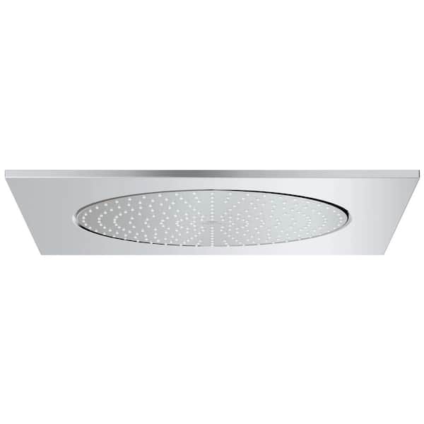 GROHE Rainshower 1-Spray Patterns with 1.75 GPM 20 in. Ceiling Mount Rain Fixed Shower Head in Chrome
