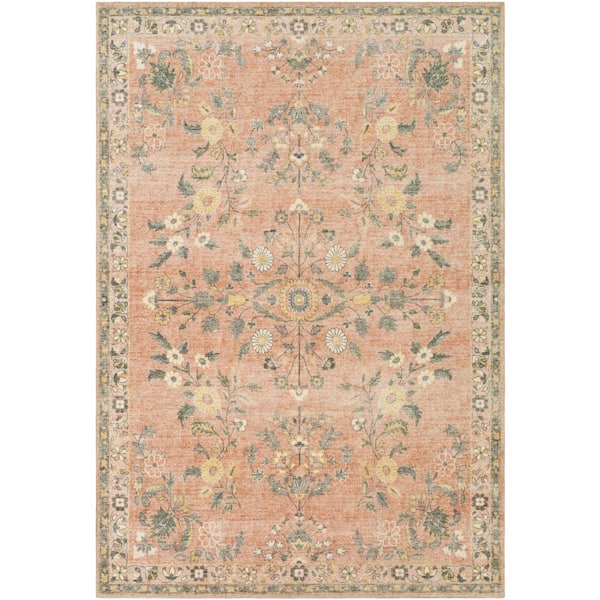 Livabliss Oshawa Pale Pink 3 ft. x 4 ft. Indoor Area Rug
