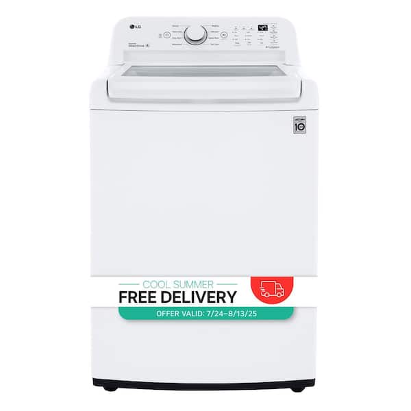 4.5 Cu. Ft. Top Load Washer in White with Impeller, NeveRust Drum and TurboDrum Technology
