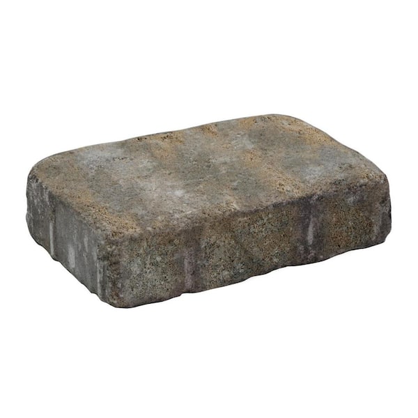 Oldcastle Beltis 9.25 in. x 6.25 in. x 2.25 in. Tan Charcoal Concrete Paver