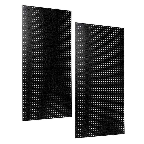 Triton Products 1/4 in. Custom Painted Black Pegboard Wall Organizer (Set of 2)