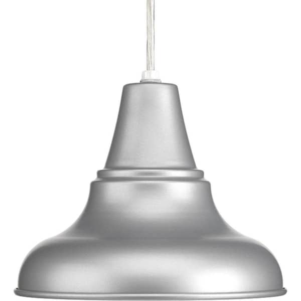 Progress Lighting District Collection 1-Light Metallic Gray Hanging Lantern