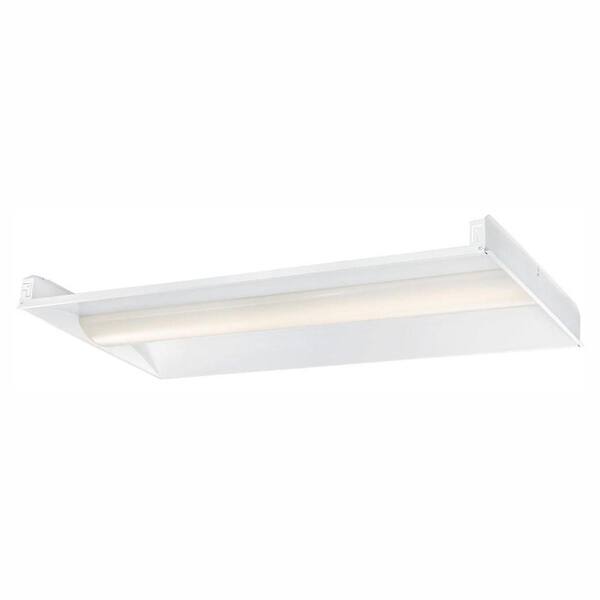 EnviroLite 2 ft. x 4 ft. 128-Watt Equivalent Integrated LED White Troffer, 4000K