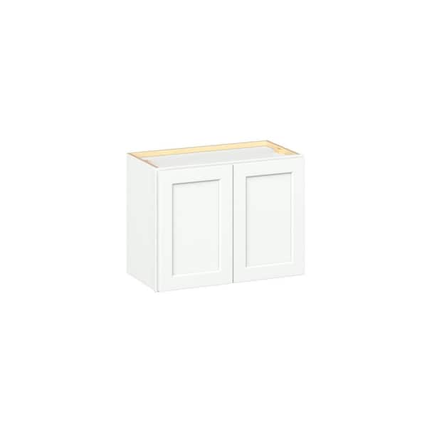 Emerson Pure White Wall Bridge 2 Door Ready to Assemble Kitchen Cabinet (24 in. W x 18 in. H x 12 in. D)