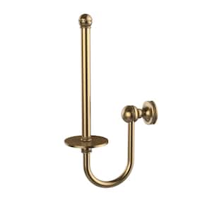 Mambo Collection Upright Single Post Toilet Paper Holder in Brushed Bronze