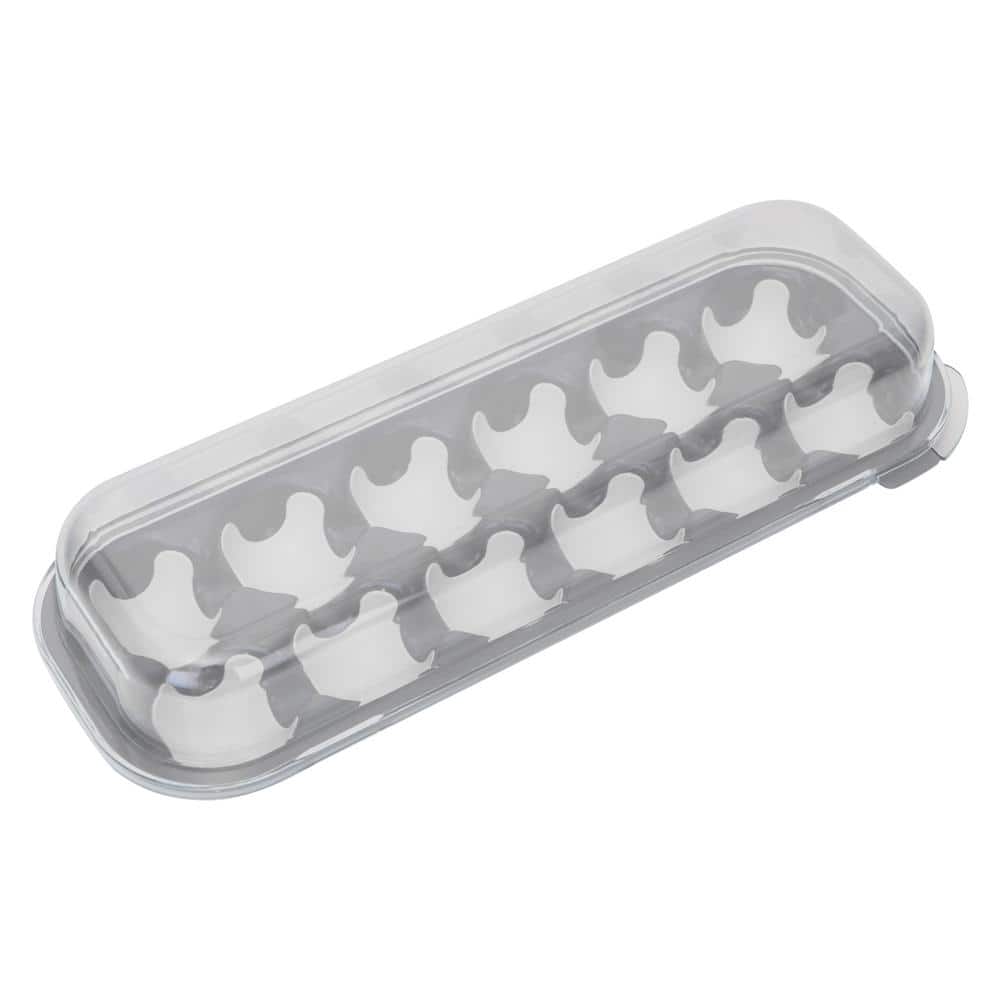 1pc White Plastic Egg Storage Container, Refrigerator Fresh-keeping &  Stackable Drawer Type Egg Tray For Kitchen