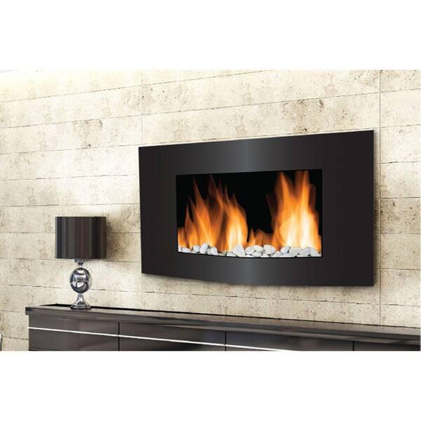 Frigidaire Vienna 35 in. 2-in-1 Wall-Mount Electric Fireplace with Color-Changing Flame