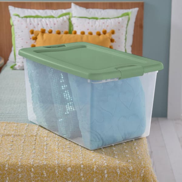 Sterilite 64 Qt. Fresh Scent Stackable Plastic Storage Box Container  (18-Pack) 18 x 15077Y06 - The Home Depot