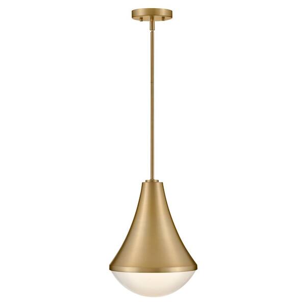 LARK - Haddie 1-Light Lacquered Brass Cone Pendant Light
