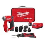 M12 FUEL 12-Volt Lithium-Ion Brushless Cordless 4-in-1 Installation 3/8 in. Drill Driver Kit with M12 Soldering Iron