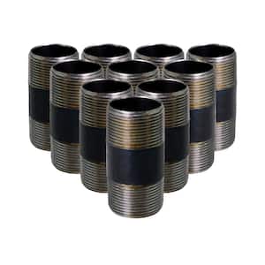 Black Steel Pipe, 3/4 in. x 3 in. Nipple Fitting (Pack of 10)