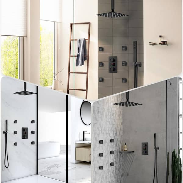 Juno Showers JS121SF Complete Shower System with Rough-In Valve