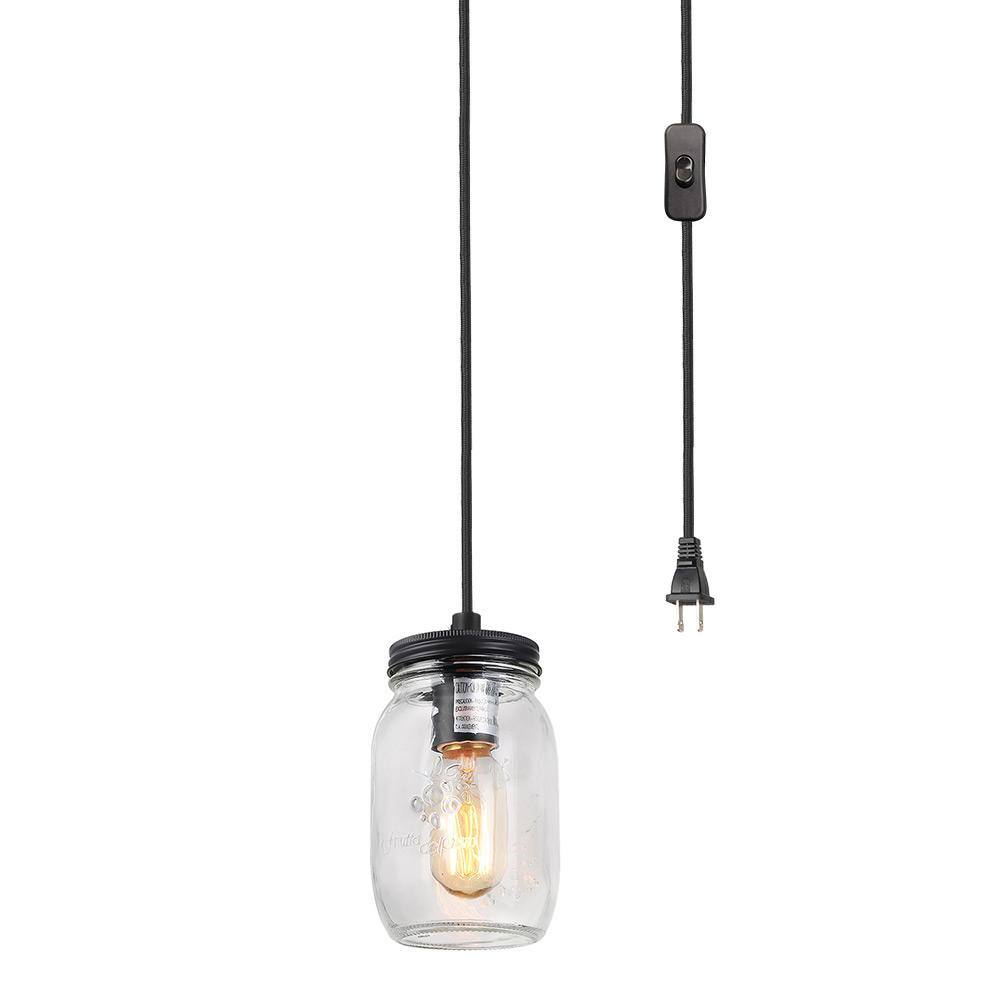 home depot plug in pendant