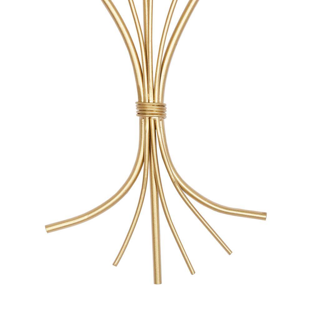 Green and Gold Metal Tree Wall Sculpture, 31" x 40"