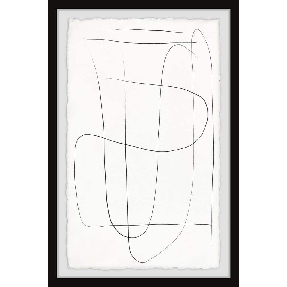 Take Over by Marmont Hill Framed Abstract Art Print 30 in. x 20 in. .
