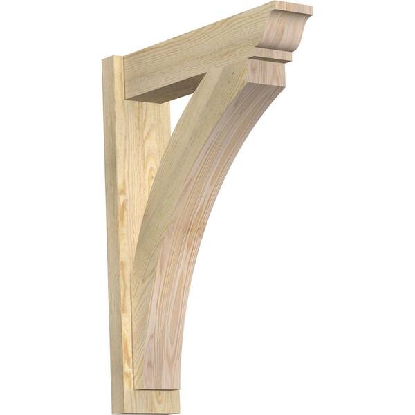 Ekena Millwork 6 in. x 32 in. x 24 in. Douglas Fir Thorton Traditional Rough Sawn Outlooker