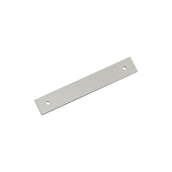 Ladera 5-1/16 in. Center-to-Center Rectangle Satin Nickel Pull Cabinet Backplate