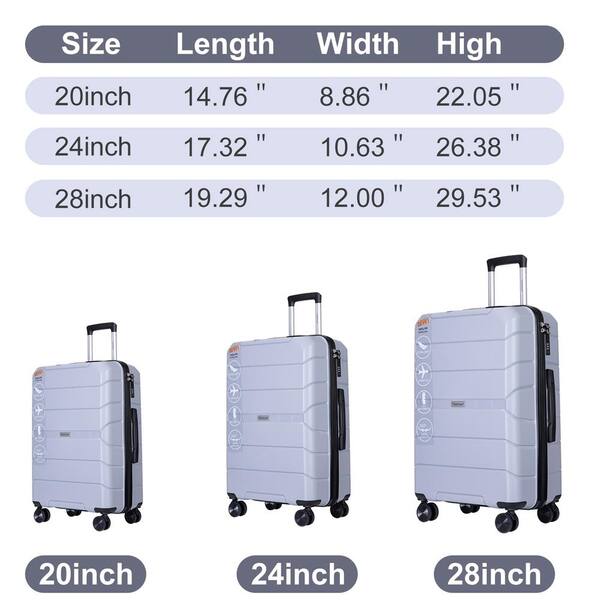 how big is 24 luggage