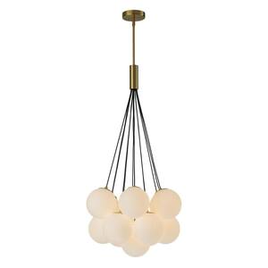 HUOKU Galaxy Modern GlobeFoyer Chandelier 13-Light 19.7 in