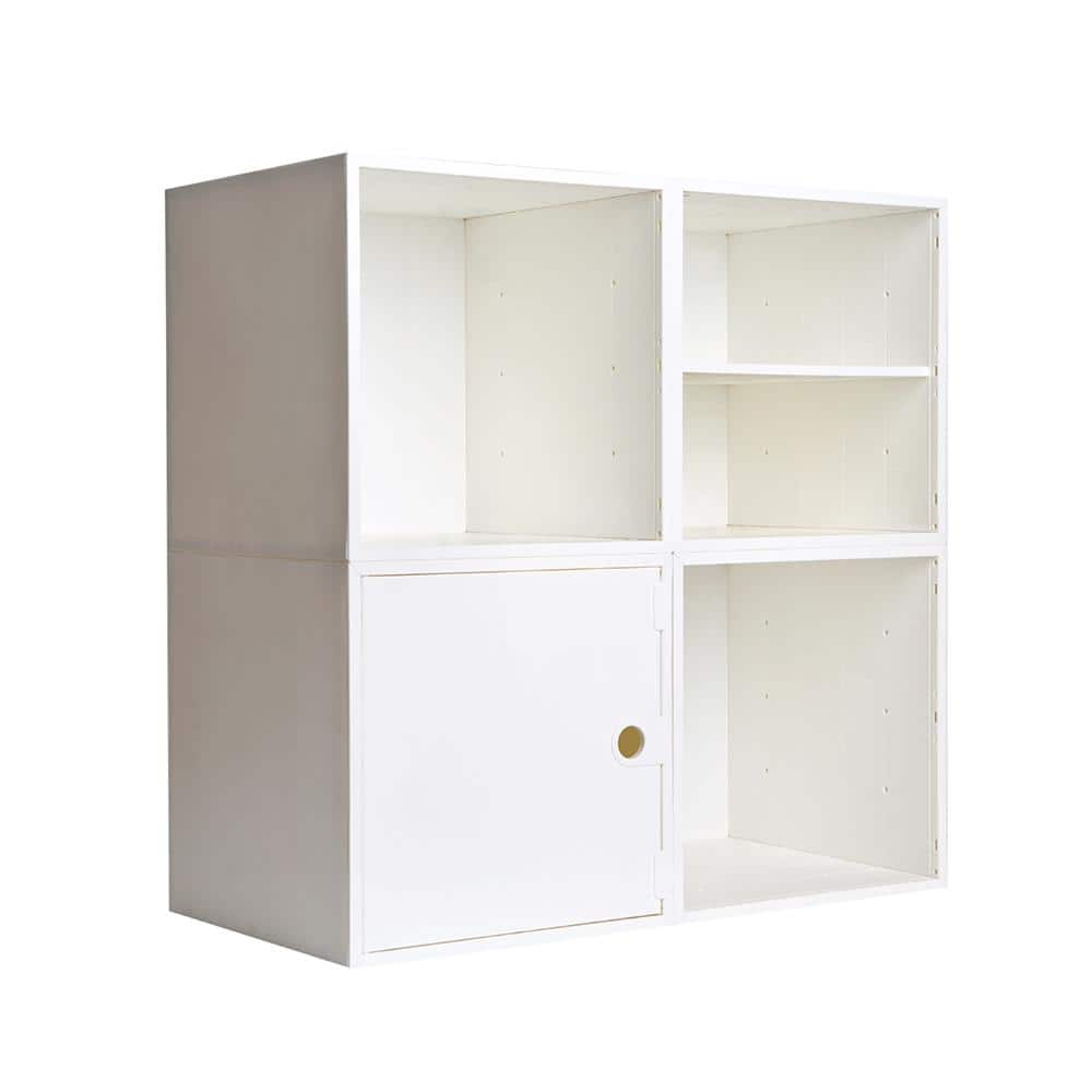 ICube 27 5 In H X 27 5 In W X 13 75 In D White Plastic 4 Cube   White Icube Cube Storage Organizers Cu0420 64 1000 