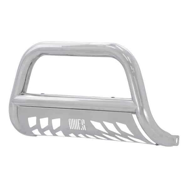 Aries 3-Inch Polished Stainless Steel Bull Bar, No-Drill, Select Ford Expedition, F-150, Lincoln Mark LT