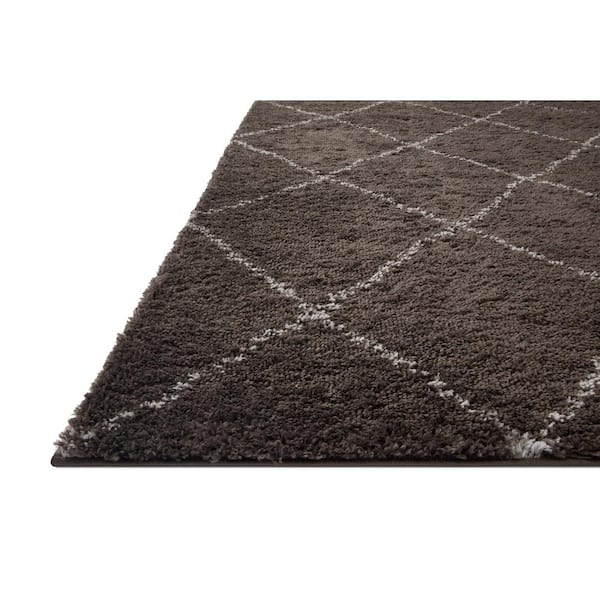 Bliss Micro Shag Bark/Grey 3 ft. 11 in. x 6 ft. Modern Runner Area Rug