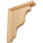 2-1/4 in. x 9 in. x 11 in. Unfinished Red Oak Hamilton Traditional Bracket