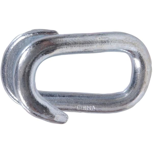 Hardware Essentials 1/4 in. Thick x 1-1/4 in. Inside Length Zinc-Plated Lap Link (10-Pack)