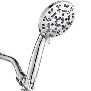 8-Spray Patterns 4.3 in. Wall Mount Handheld Shower Head 1.8 GPM in Chrome