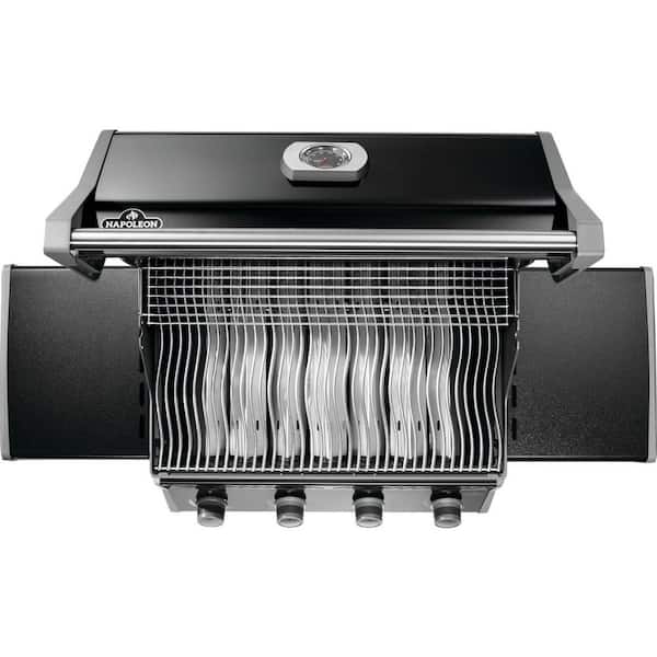 NAPOLEON Rogue 525 Natural Gas Grill, Black, 4 Burner, Stainless