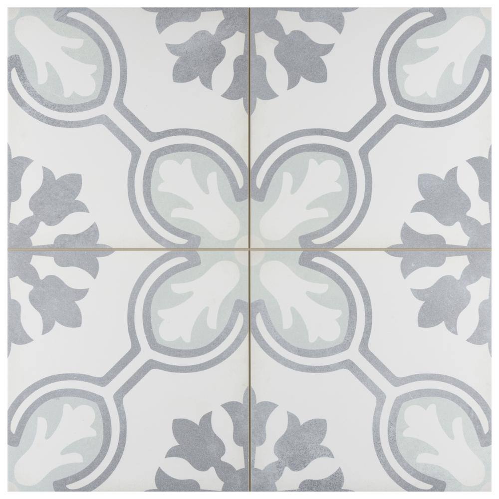 Amberely Orchid Mint 9 in. x 9 in. Porcelain Floor and Wall Take Home Tile Sample price history on PriceWatchPro