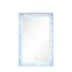 Noralie 2 in. x 48 in. Glam Rectangle Framed Silver Decorative Mirror