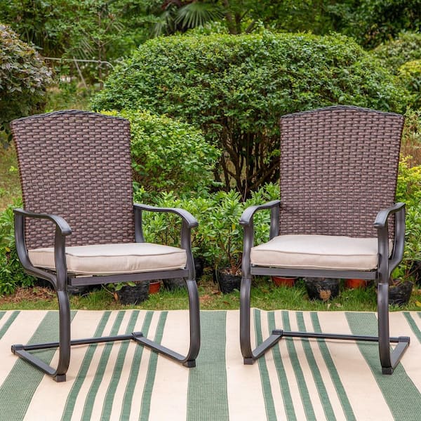 Metal spring clearance motion patio chairs