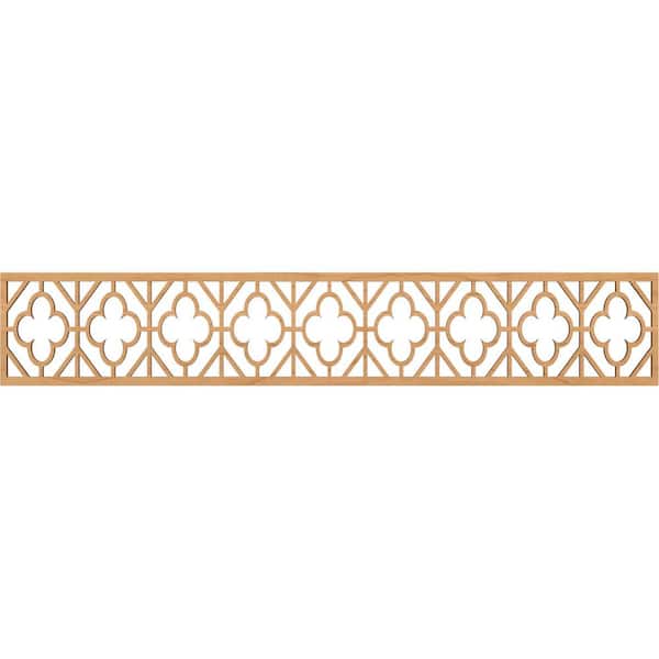 Ekena Millwork Hazelton Fretwork 0.25 in. D x 46.625 in. W x 8 in. L Maple Wood Panel Moulding