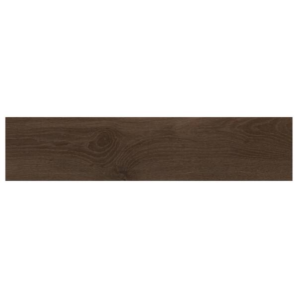 Daltile Lakewood Dark Brown 8 in. x 36 in. Ceramic Floor and Wall