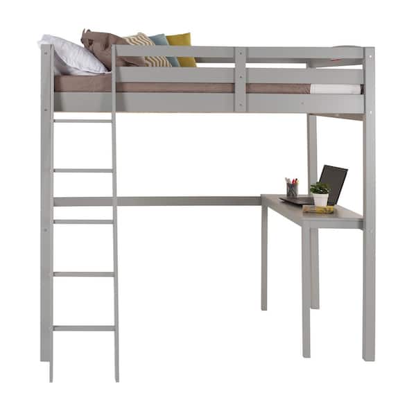 Camaflexi Tribeca Grey Twin Size High, Twin Loft Bed Dimensions