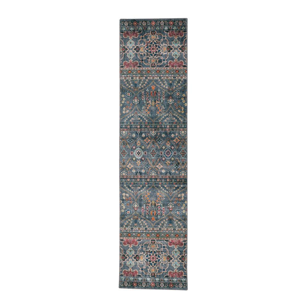 Washable Jerry Teal/Ivory 2 ft. x 8 ft. price history on PriceWatchPro