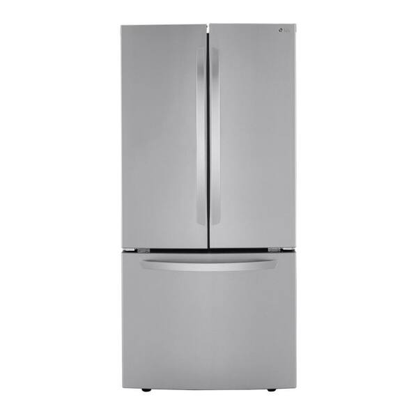 LG Electronics 33 in. W 25 cu. ft. French Door Refrigerator with Ice Maker in PrintProof Stainless Steel