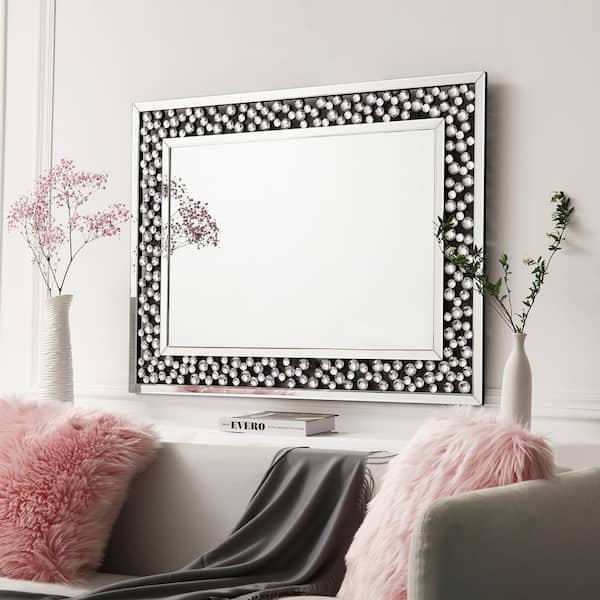 KOHROS 39 in. x 28 in. Rectangle Frameless Beveled Glass Modern Decoration Mirror
