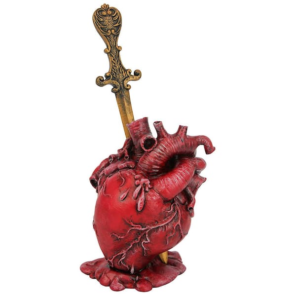 Design Toscano Edgar Allen Poe's Tell-Tale Heart Novelty Statue