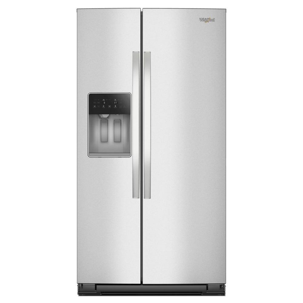 36 in. 20.55 cu ft. Counter Depth Side-by-Side Refrigerator in Fingerprint Resistant Stainless Steel with TruCool System