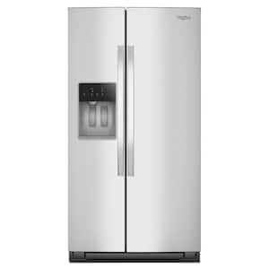 36 in. 28.41 cu. ft. Full-Depth Side-by-Side Refrigerator in Fingerprint Resistant Stainless Steel with TruCool System