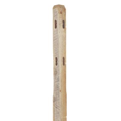 4 in. x 4 in. x 5-1/3 ft. Pressure-Treated Pine 2-Hole Fence Corner Post