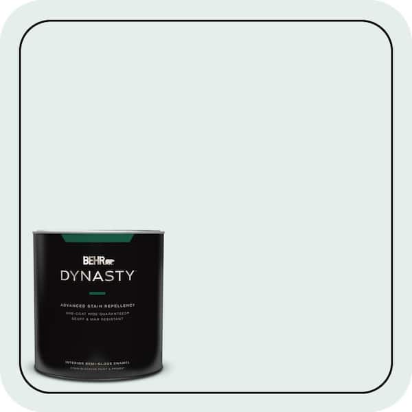 BEHR DYNASTY 1 qt. #530E-1 White Sapphire Semi-Gloss Enamel Interior Stain-Blocking Paint & Primer