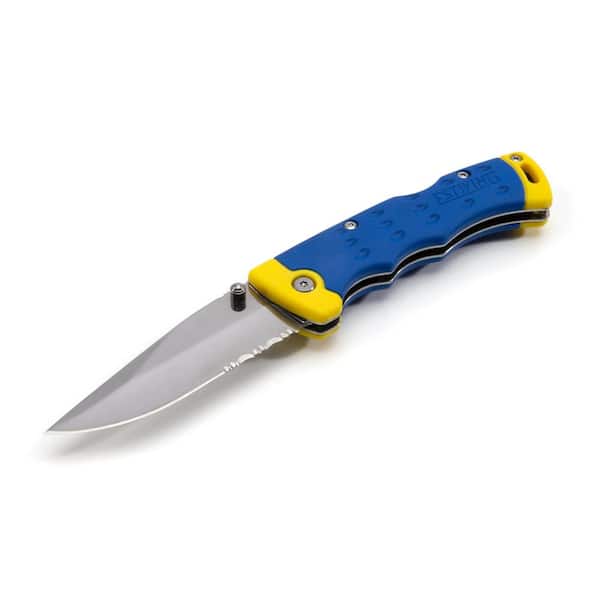 Estwing 3.5 in. Blade Drop Point Lock Back Folding Knife with Pocket Clip