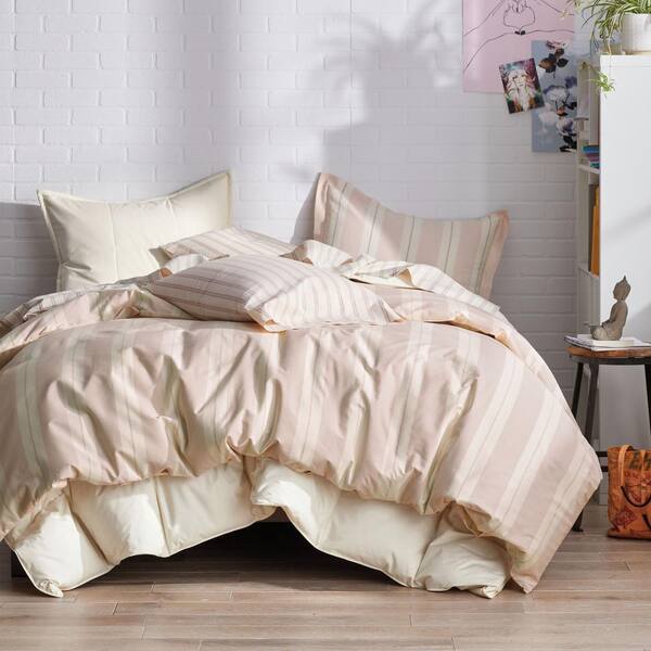 wide stripe duvet