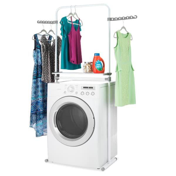 Laundry Drying Clothes Racks Over The Washer and Dryer Storage